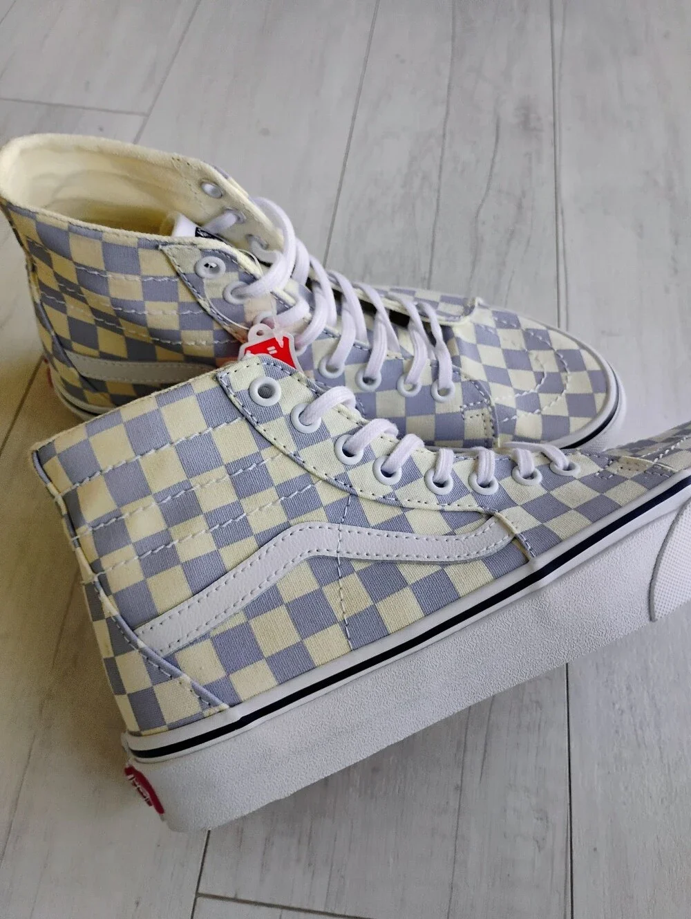 VANS NEW Sk8-Hi Tapered Checkerboard Shoes